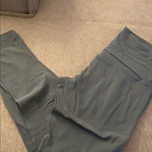 Green align pants